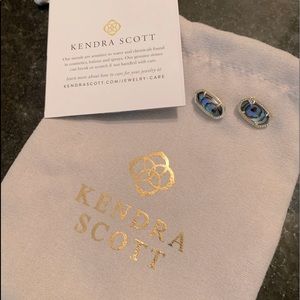 Great earrings! Kendra Scott Drusy color!
